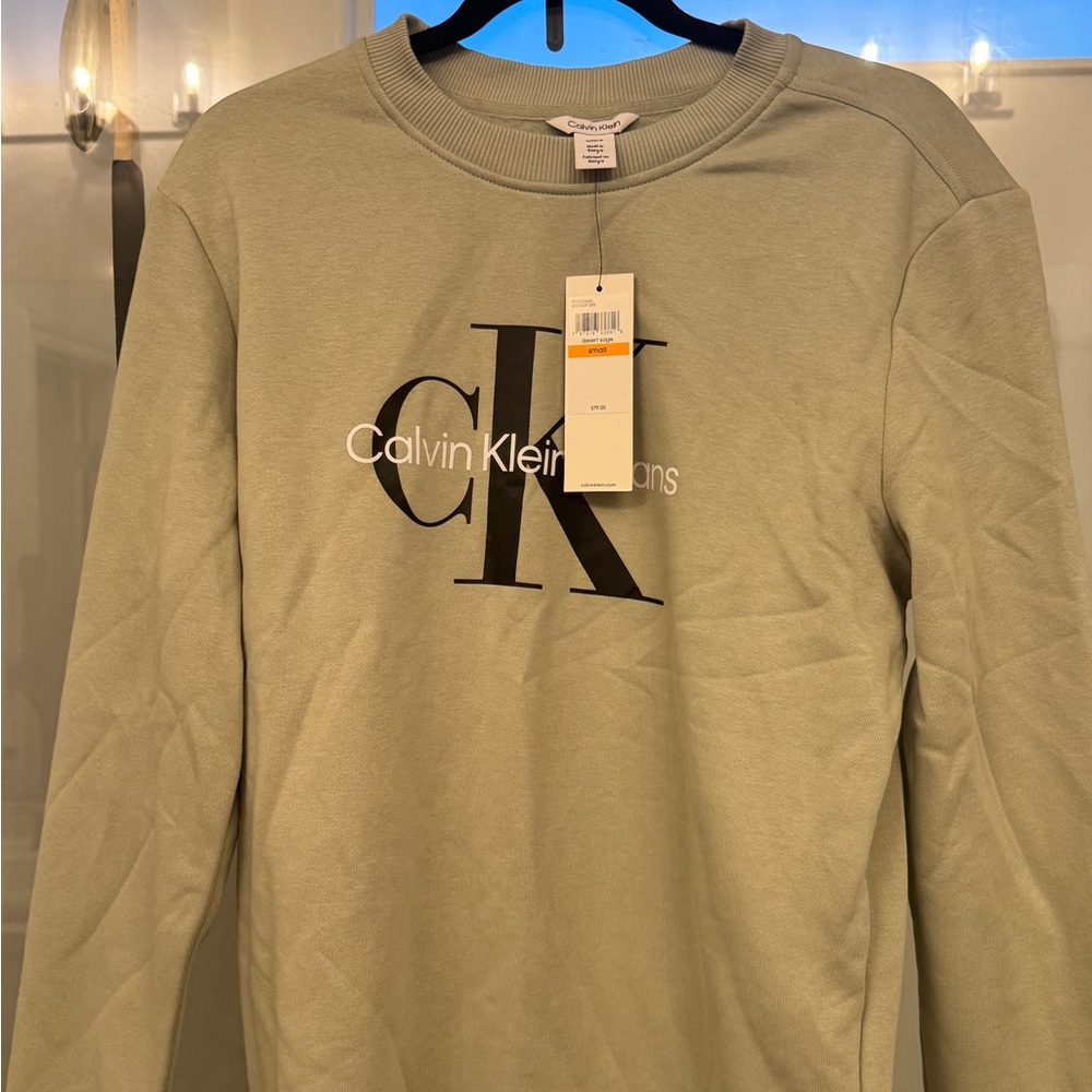 Calvin Klein Olive Crewneck